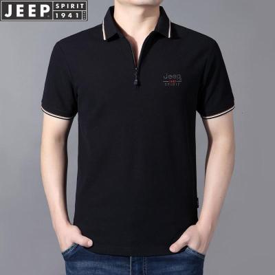 JEEP SPIRIT短袖T恤男翻领商务休闲polo衫宽松大码半袖汗衫