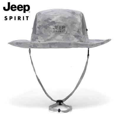 JEEP SPIRIT吉普情侣款渔夫帽户外钓鱼休闲男帽子