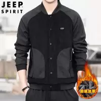 JEEP SPIRIT 加绒加厚夹克宽松时尚休闲舒适防风男装