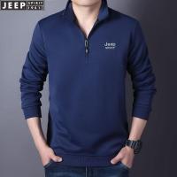 JEEP SPIRIT吉普男士长袖打底衫圆领大码卫衣男士长袖T恤
