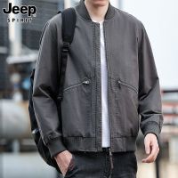 JEEP SPIRIT 男士时尚夹克潮流休闲大码运动纯色外套