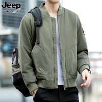 JEEP SPIRIT秋冬季新款男士潮流棉衣时尚运动休闲棉服加绒加厚