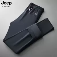 JEEP SPIRIT吉普时尚秋冬新款休闲男士长裤加绒商务刺绣