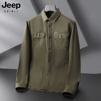 JEEP SPIRIT男士商务休闲衬衫潮流休闲外套纯棉POLO衫