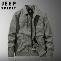 JEEP SPIRIT男士休闲男装外套风夹克多口袋上衣男装外套