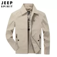 JEEPspirit吉普外套男新款翻领上衣夹克衫休闲上衣棒球服外套