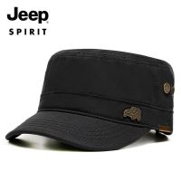 JEEP SPIRIT平顶帽子男棉鸭舌帽遮阳帽子CA