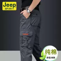 JEEP SPIRIT工装裤男宽松直筒春夏薄款大码户外多口袋休闲裤