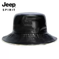 JEEP SPIRIT吉普正品帽子情侣款加绒双面戴盆帽渔夫帽