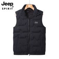 JEEP SPIRIT羽绒马甲男士新款冬季背心加厚保暖外套男马夹背心