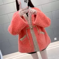 举翼王子2024新款羊剪绒皮草外套女羊羔毛中式减龄年轻款