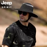 JEEPSPIRIT专柜帽子男夏季渔夫帽防晒大帽檐遮阳帽