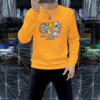 男士圆领卫衣长袖上衣实体高端欧潮男装立体烫钻秋冬新款男装