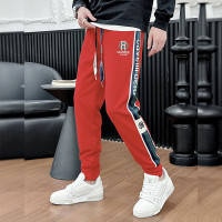 秋冬高品欧货新款男休闲潮时尚运动休闲修身束脚裤潮版裤黑红绿色