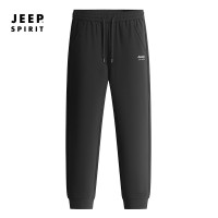 JEEP SPIRIT秋冬款高弹运动休闲软壳长裤户外登山束口平口男士运动裤