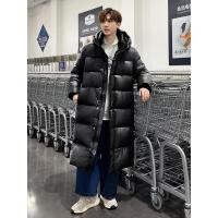 MESONGHUA黑金款长款过膝八格羽绒服男女同款连帽外套