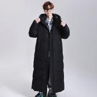 MESONGHUA袂生花秋冬情侣超长到脚踝羽绒服男女宽松保暖外套