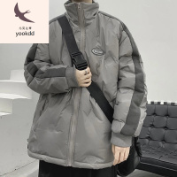 羽绒服男冬季痞帅冲锋衣白鸭绒轻薄羽绒服男士潮牌立领羽绒衣冬季痞帅新款加厚外套