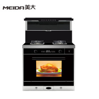 美大 (Meida)K33 JJZT-5585SZK(2RR-12T)黑 集成灶蒸烤一体 集成一体灶 升级款智能双变频