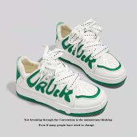 潮鞋子男港风板鞋男女情侣小白鞋百搭德训拼色运动休闲阿甘鞋