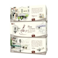 洁云抽纸尚品盒装面纸2层200抽*3盒