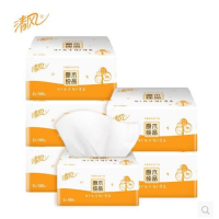 清风 抽纸 原木纯品单包2层180抽小规格抽取式面巾纸