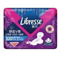 Libresse薇尔舒适V感320夜用极薄棉柔卫生巾320mm*8片
