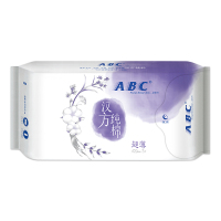 ABC汉方纯棉卫生巾超长甜睡夜用 超薄棉柔420mm*3片