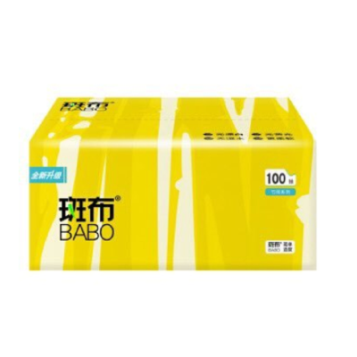 斑布竹间系列卫生抽纸100抽4包(BTR100D4)