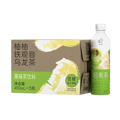 喜茶轻果茶柚柚铁观音乌龙茶500ml