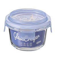 400ml普业圆形玻璃保鲜盒PY-1938