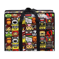 小号花纹编织袋蛇皮袋收纳袋(多色随机)50*35*20cm