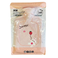 2000ml妙普注水式热水袋-贝贝绒绣花气球兔102