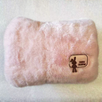 茹茹优品国标电热水袋暖手宝-小貂绒套袋