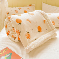 無印良品毛毯被子加厚保暖珊瑚法兰绒冬季盖毯子沙发空调毯床上用毛巾被