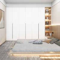 佛山源头工厂全屋家具定制卧室衣帽间衣柜客厅书房极简定制家具