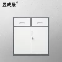 昱成晟 10057 二斗下节文件柜铁皮柜 档案柜办公室资料柜子