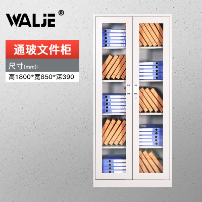 WALJE 000044 通玻文件柜铁皮柜 档案柜办公室资料柜子