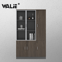 WALJE 000108 文件柜 资料柜 三门木质文件柜