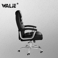 WALJE 000255 电脑椅办公椅老板椅升降椅转椅职员办公椅皮艺椅子