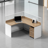 昱成晟 YCS-0228 员工办公桌 L型单人位