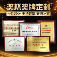峰呈 FC-0314 先进单位牌匾定制挂墙上企业荣誉墙年会表彰团队实木奖牌