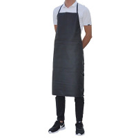 峰呈 FC-0851 PU皮革围裙 防水防油耐酸碱安全围腰 皮质加厚防护围裙