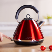 摩飞电器英国原装进口电水壶电热一体304不锈钢经典设计