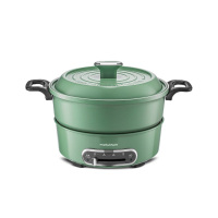 摩飞多功能轻煮锅MR9087椰奶白一锅多用陶瓷不粘面式均匀速热