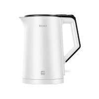 海尔(Haier)1.7L双层防烫1800W304食品级不锈钢水壶