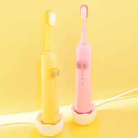 海尔(Haier)儿童电动牙刷童趣外形柔软刷毛一键式开关全身可水洗HB531-16黄色