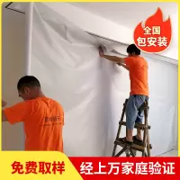 高精密灰色墙布无缝全屋卧室客厅素色条纹轻奢高级壁布上门包贴