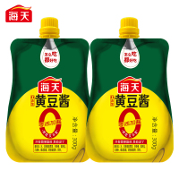海天豆瓣酱 0添加黄豆酱300g 零添加下饭酱 挤挤装炒菜拌面拌饭调味酱