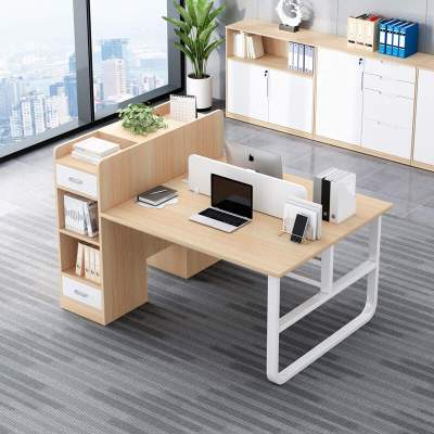 办公桌椅组合简约现代职员员工简易办公室办公家具2/4人位电脑桌